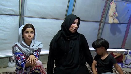 أم رسول.. ثلاث سنوات من العيش بمخيمات النزوح بالسليمانية