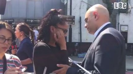 Download Video: Moment Tory Minister Comforts Tearful Woman Outside Site Of Finsbury Mosque Attack