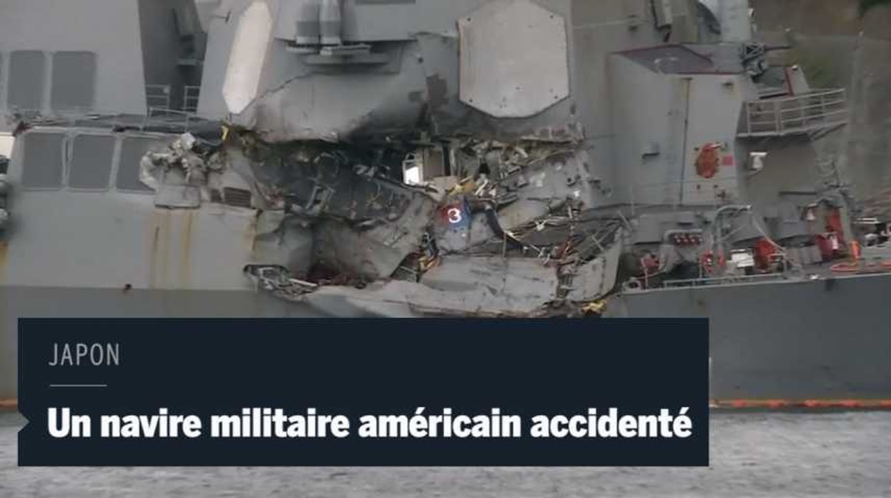 Un destroyer américain et un navire japonais se sont percutés