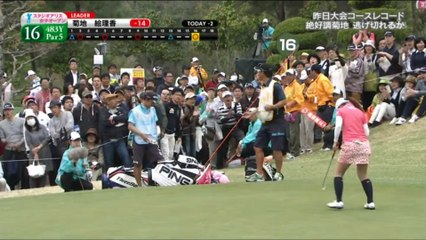 2016スタジオアリス女子オープン　菊池絵理香トーナメントレコードでの優勝！