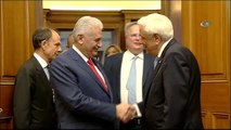 Başbakan Yıldırım, Yunanistan Cumhurbaşkanı Pavlopoulos ile Görüştü