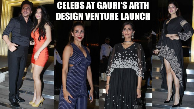 Shahrukh Khan, Sonam Kapoor, Jacqueline & others At Gauri Khan's designed ARTH restaurant launch | Boldsky