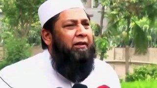 Inzamam-ul-Haq speaks to media in Lahore after champion trophy win