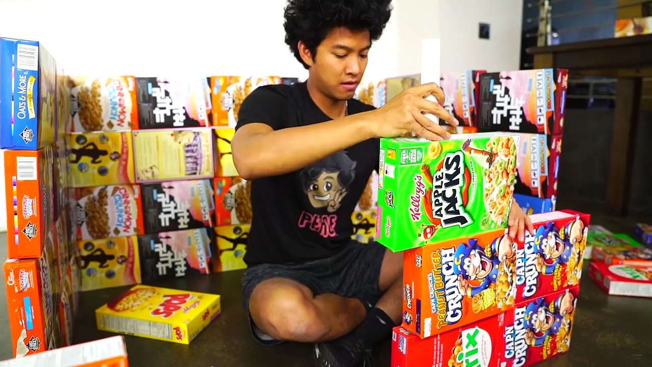 Cereal Box Castle Fort!!!!!