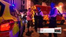 One killed as van driven through crowd outside London mosque