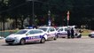 Champs-Elysées: Un véhicule percute une camionnette de gendarmerie et prend feu - La police sur place