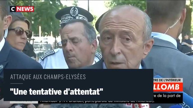Attaque aux Champs-Elysées : Gérard Collomb évoque une « tentative d’attentat »