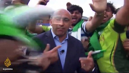 What Did Excited Pak Fans Do With Al Jazeera Reporter During Reporting Live?