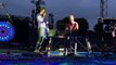 Chris Martin performs Everglow with a fan in Munich June 6, 2017