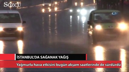 İstanbul'da sağanak yağış