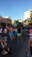 Scottish and English Fans Brawl in Magaluf