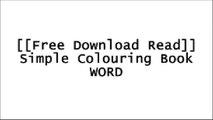 [Sf0a4.[F.r.e.e] [R.e.a.d] [D.o.w.n.l.o.a.d]] Simple Colouring Book by Janet McCormick [P.D.F]