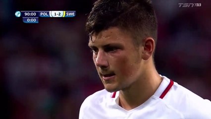 Dawid Kownacki Goal - Poland U-21 2-2 Sweden U-21  - 19.06.2017 ᴴᴰ