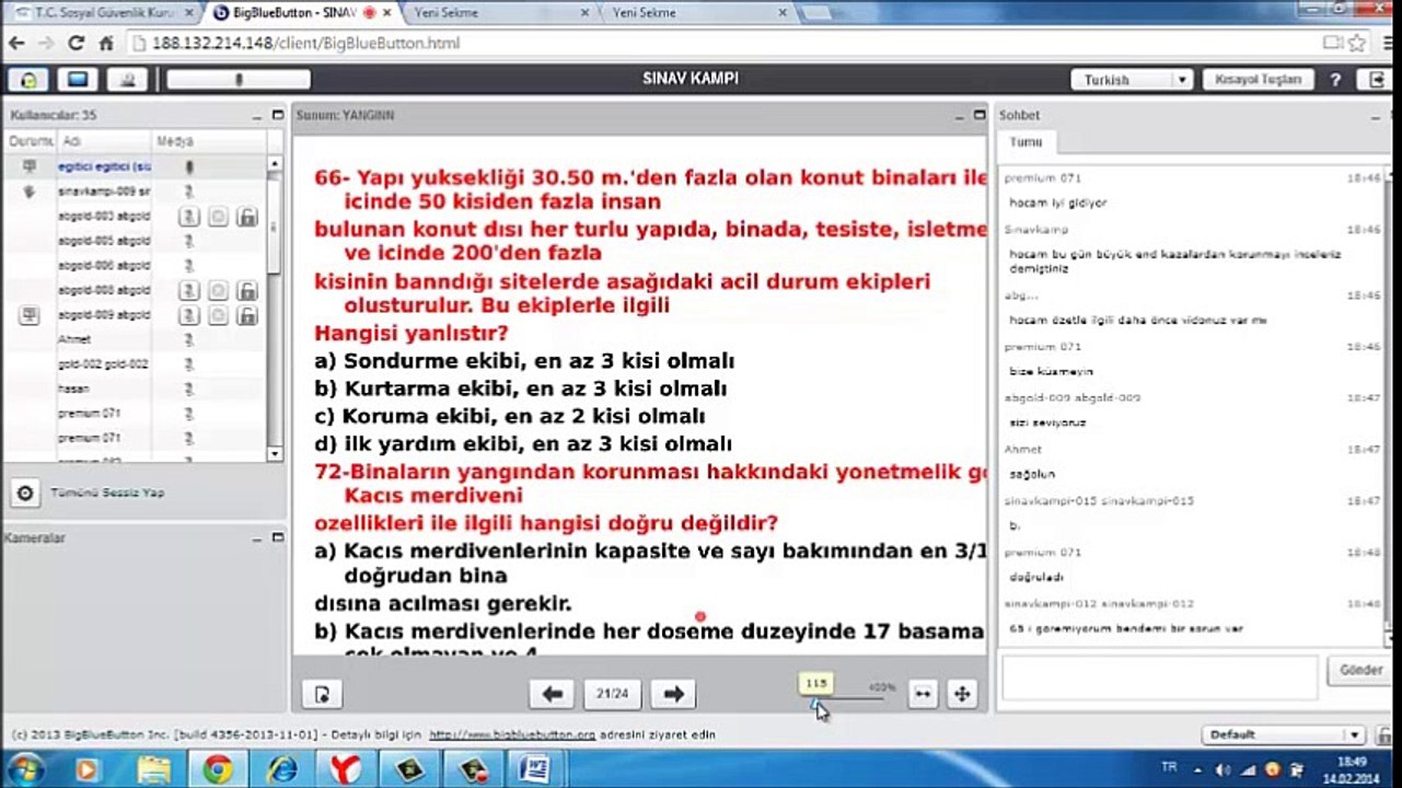 Yangın (Soru Çözümü) Part 2
