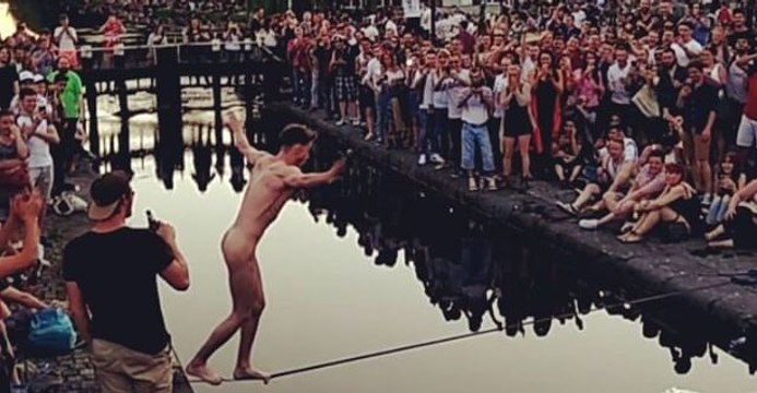 Third Time Isn't a Charm for Naked Tightrope Thrill-Seeker