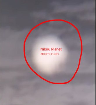 Zoom in on Nibiru Planets: Fake Clouds w/ Large NIBIRU Planets in Texas