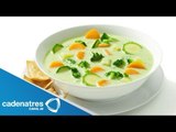 Receta de sopa de verduras energizante