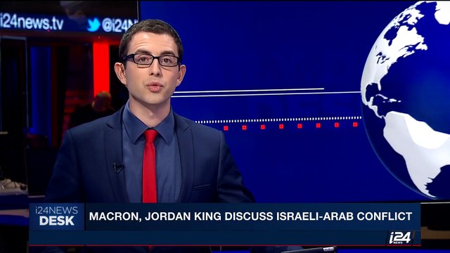 i24NEWS DESK | Macron, Jordan King discuss Israeli-Arab conflict | Monday, June 19th 2017