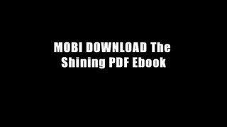 MOBI DOWNLOAD The Shining PDF Ebook