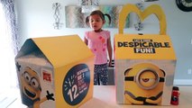GIANT MCDONALDS HAPPY MEAL MAGIC BOX Minions Despicable Me 3 Pretend Playtime for Kids