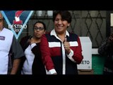 Elecciones 2017: Delfina Gómez emite voto en Texcoco
