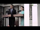 Barak Obama meets Daw Aung San Suu Kyi in Yangon