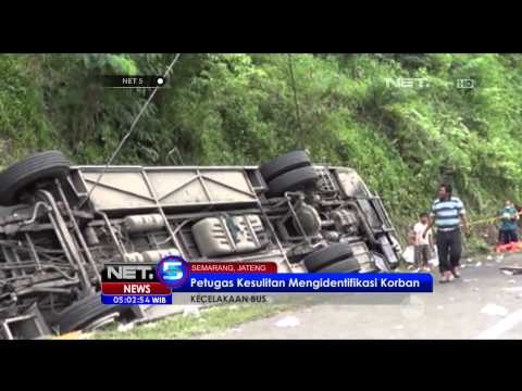 Kecelakaan bus di Tol Lingkar Jatigaleh Semarang tewaskan 16 orang - NET5