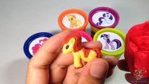 Bébé les couleurs Apprendre petit mon pâte à modeler poney empiler jouets Mlp surprises k