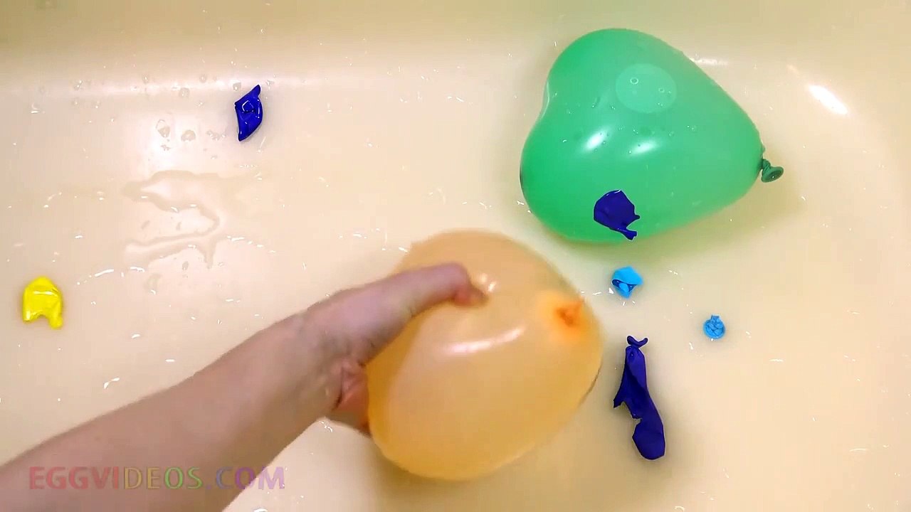 Water Heart Balloons collection Learn Colours Wet Balloon Finger Nursery