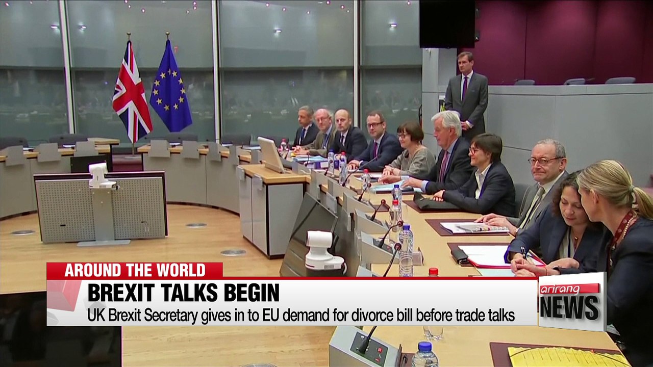UK takes first punch as Brexit talks kick off