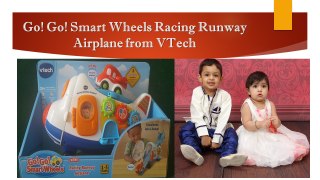 Go! Go! Smart Wheels Racing Runway Airplane from Vtech : Toy Review ;Unboxing and demo by kids!