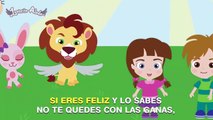 SI ERES FELIZ Y LO SABES ♫ Con letra   Karaoke ♫ Videos Infantiles