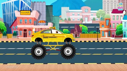 Monster Truck Police Car War _ Good Vs Evil _ Scary Heavy Vehicles _ Halloween Videos For Kids (1)