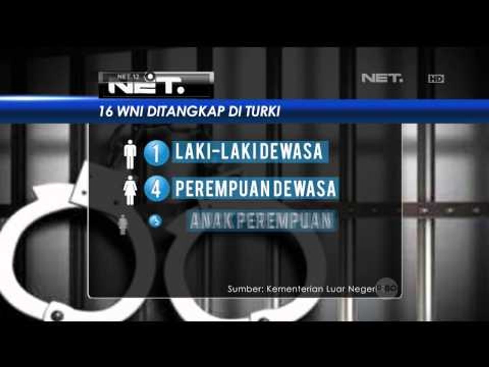 16 WNI yang Tertangkap di Turki Berbeda dengan 16 WNI yang Hilang - NET12