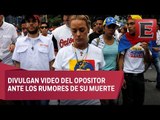 Venezuela: Lilian Tintori exige ver con vida a su esposo Leopoldo López