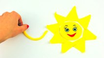 Play Doh Rainbow Sun and clouds. STOP MOTION video