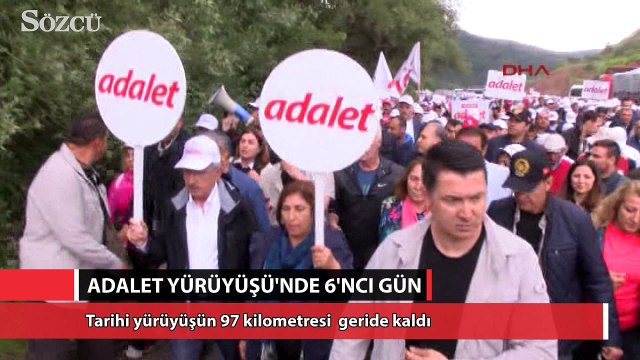 Adalet Yürüyüşü altıncı gününde
