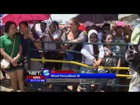 Atraksi penyaliban unik di Filipina - NET5