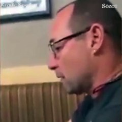 Görevde bulunan asker babasına en büyük hediyeyi verdi