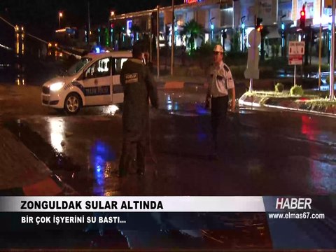 Zonguldak su altında... Yollar kapandı... Dereler yükseliyor...