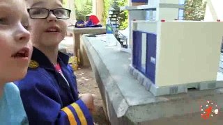 10.Playmobil Police Station Unboxing + Toy Review - Kid Police Kid Cops Lego Police Car Fun w_ Heroes!_clip5