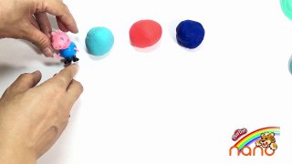 PLAY DOH RAINBOW CAKE! - CREAT Lollipop Rainbow playdoh toys with Pep
