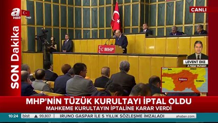 MHP'nin tüzük kurultayı iptal oldu