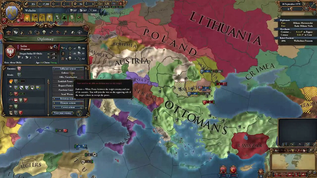 Vasal Wallachia!Let's play: Europa Universalis 4:Common Sense, part 6