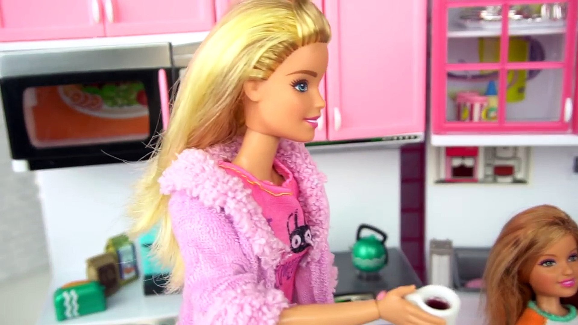 two barbie ken bedroom morning