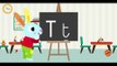 Les lettres de l'alphabet - Apprendre à écrire le T avec Pinpin et Lili
