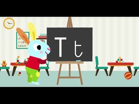 Les lettres de l'alphabet - Apprendre à écrire le T avec Pinpin et Lili