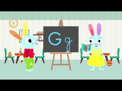 Les lettres de l'alphabet - Apprendre à écrire le G avec Pinpin et Lili