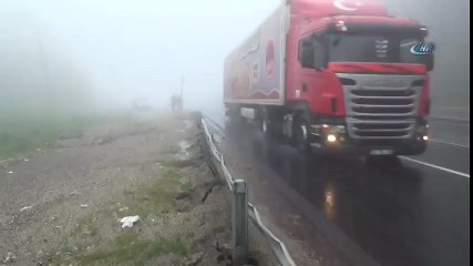 Bolu Dağı Yoğun Sis Altında