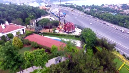 15 Temmuz Zafer Anıtı’nın Yapımı Havadan Görüntülendi